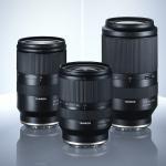 Tamron 70-180mm, 28-75mm and 17-28mm lenses