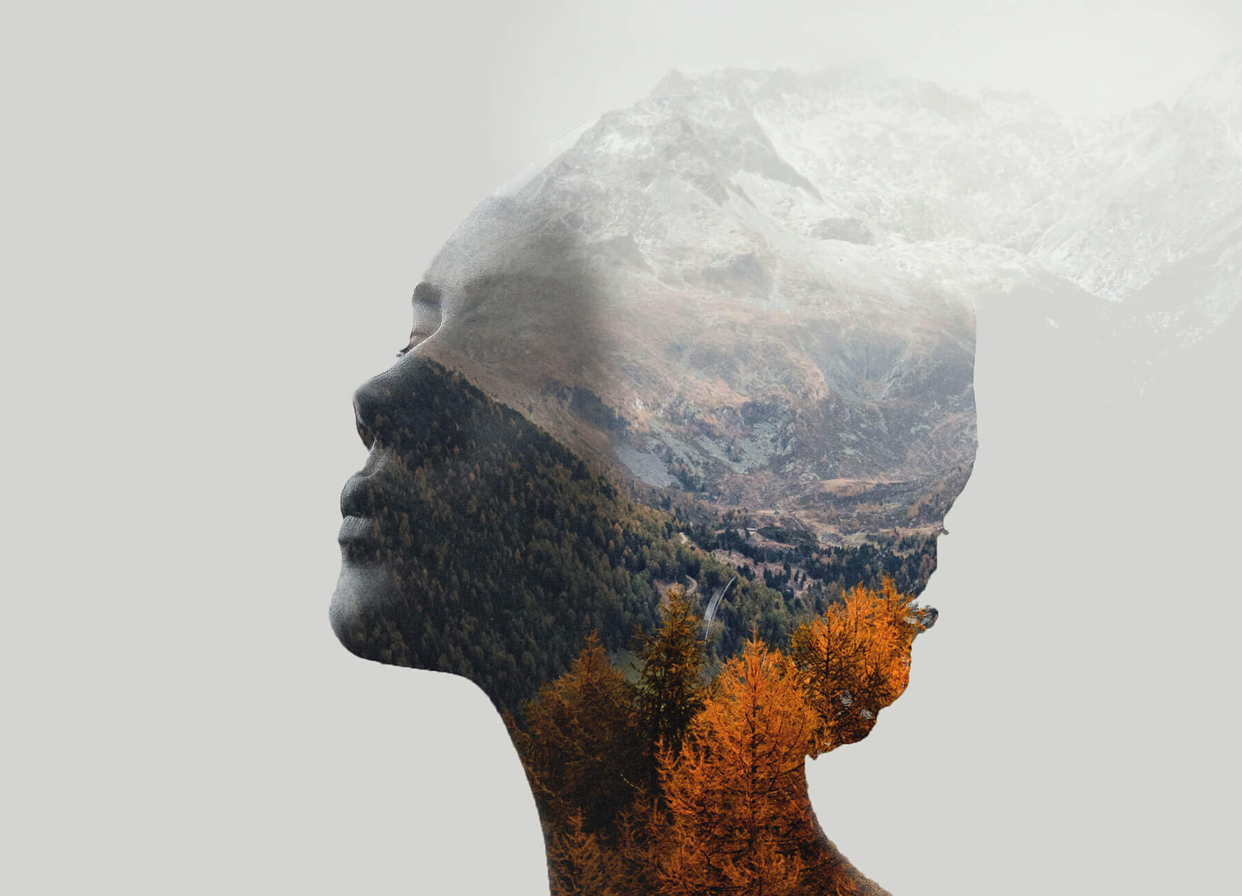 Double exposure using Photoshop layers and masks