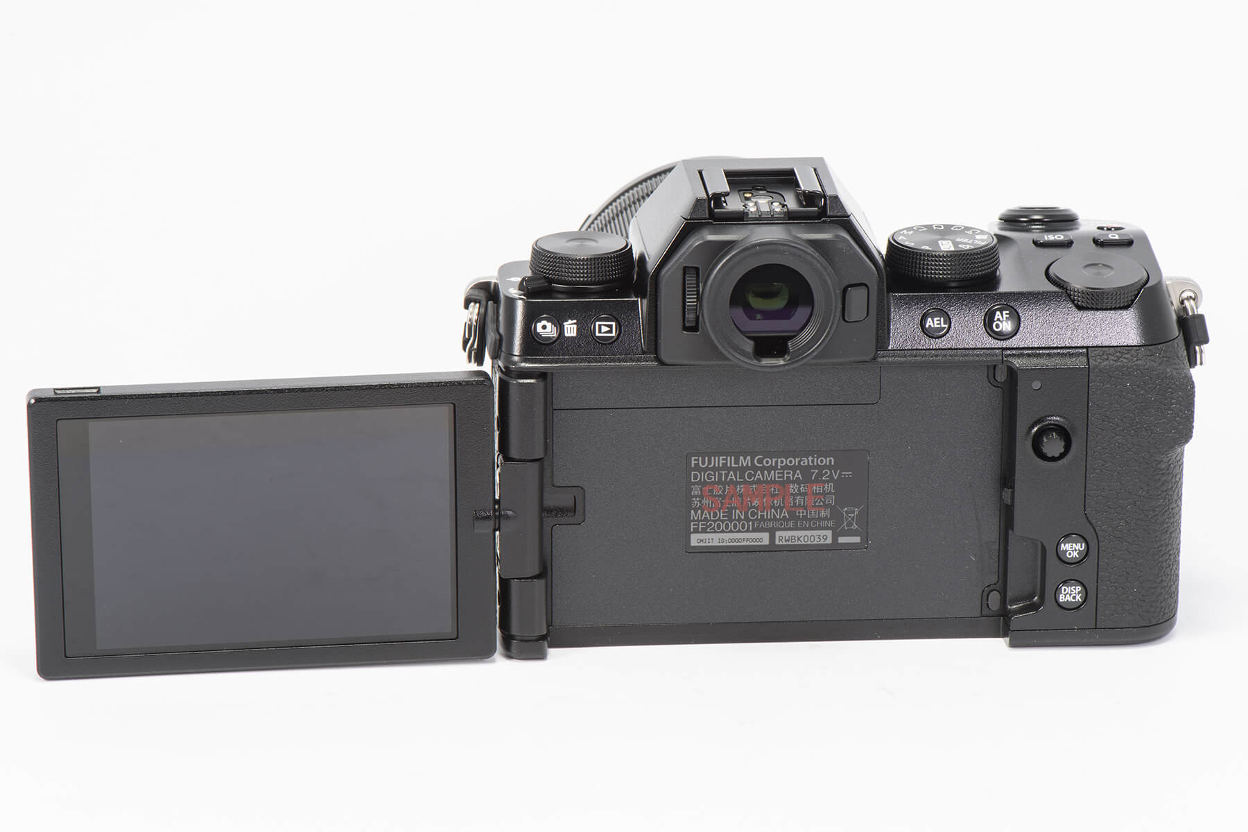 Fujifilm X-S10 back