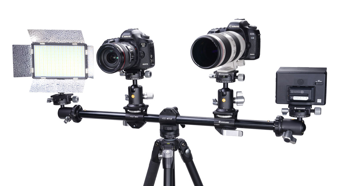 Tripod with accessories attached