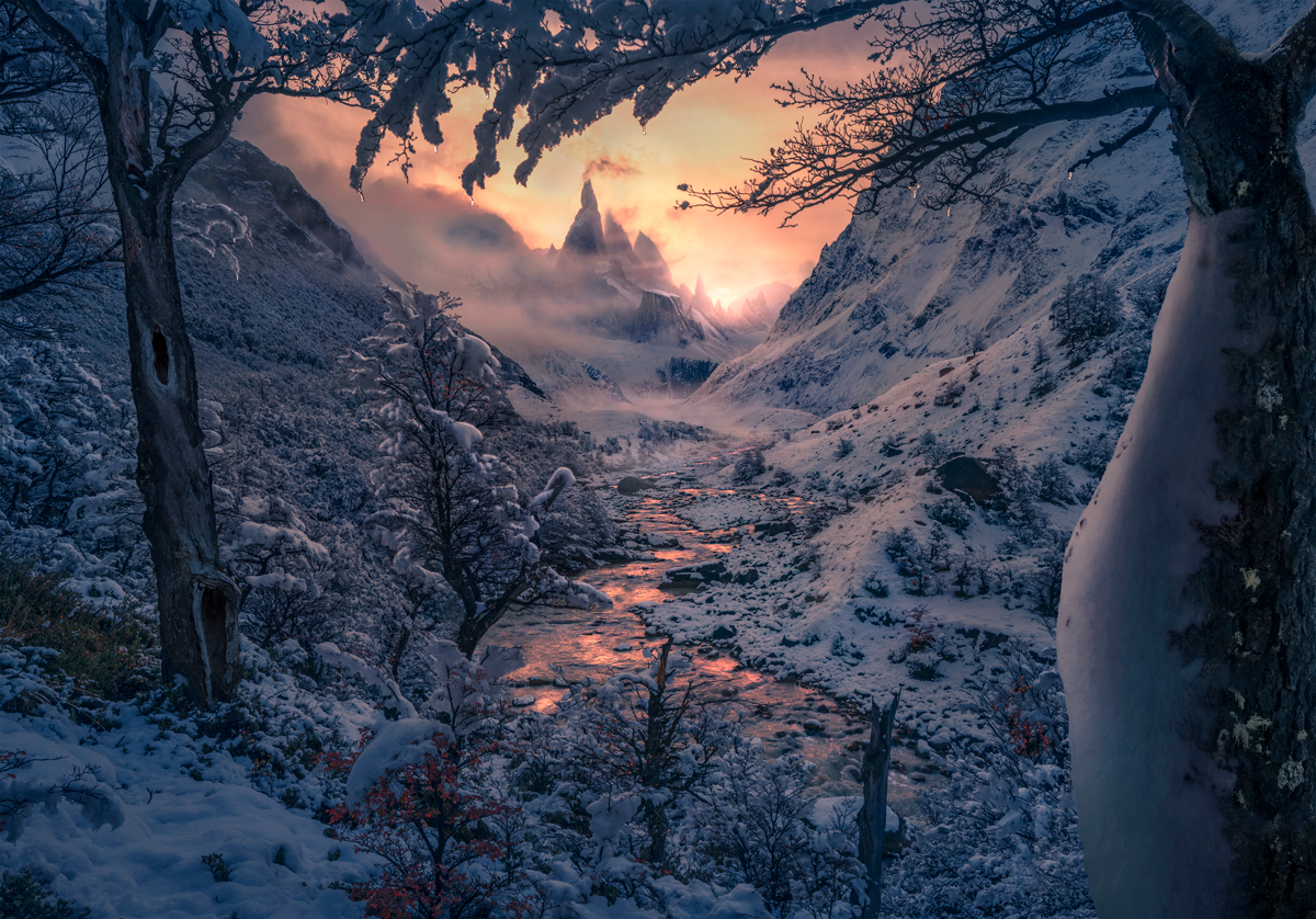 3rd Place: © Max Rive, Sun in the Winter, 'The 9th International Landscape Photographer of the Year', internationallandscapephotographer.com, ILPOTY
