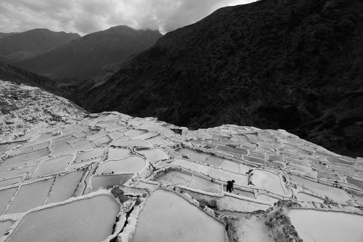 Maras in Peru. The archaeological record shows that salt extraction likely began here before the Inca Empire, perhaps as far back as 500 AD. Today that tradition continues with the families who own wells, each of which produces some 400 pounds of salt per month. © An Li, Pictures of the Year 2022