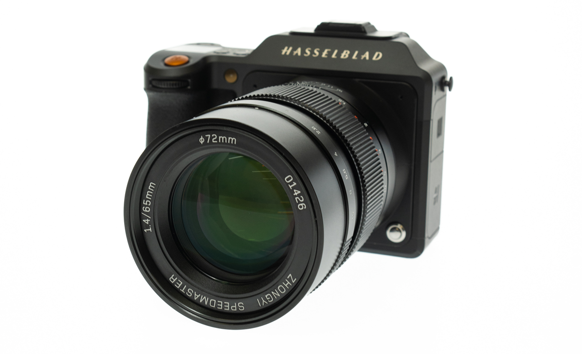 Mitakon 65mm f/1.4 on Hasselblad X system camera