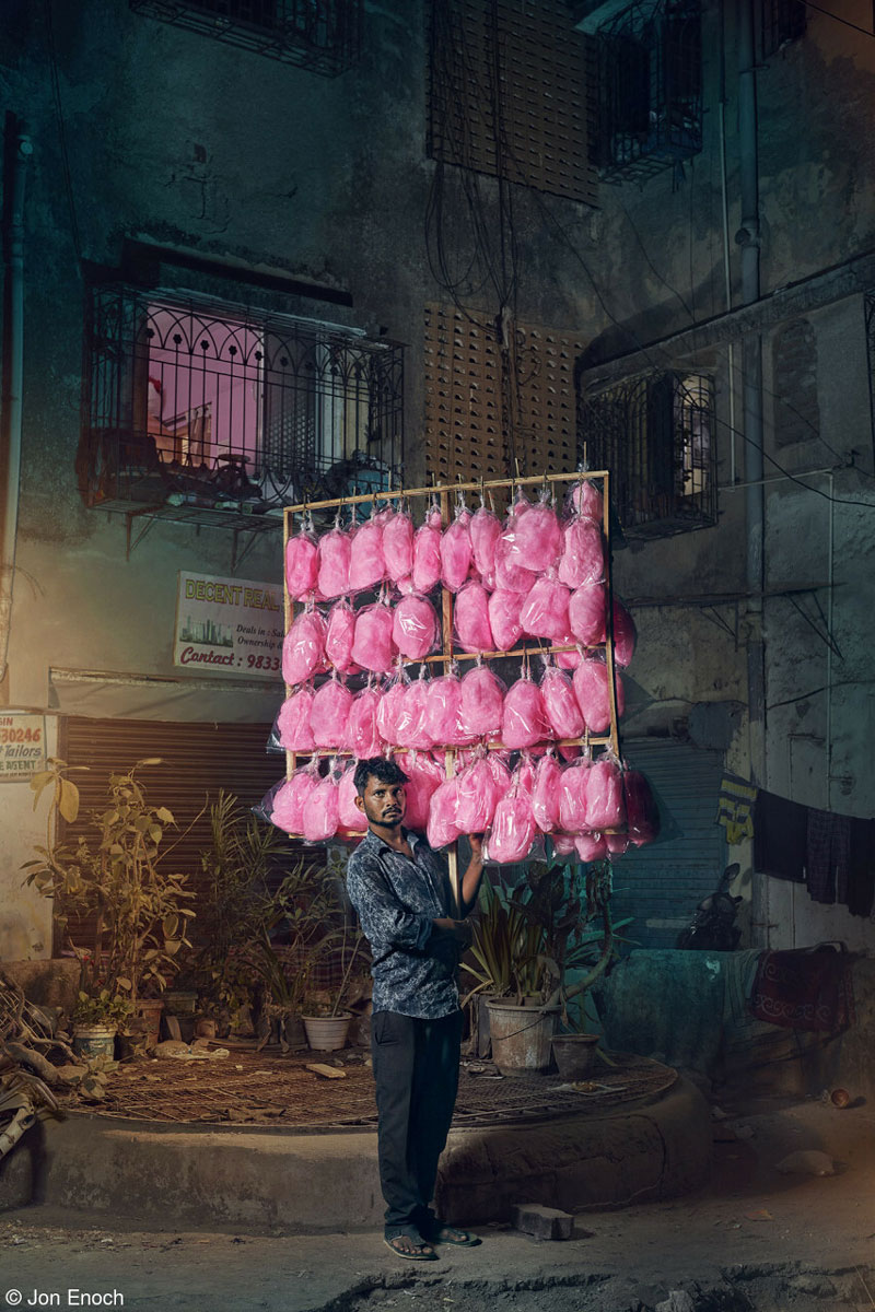 Overall Winner and Street Food Category Winner: Jon Enoch, The Candy Man / Pink Lady® Food Photographer of the Year 2023