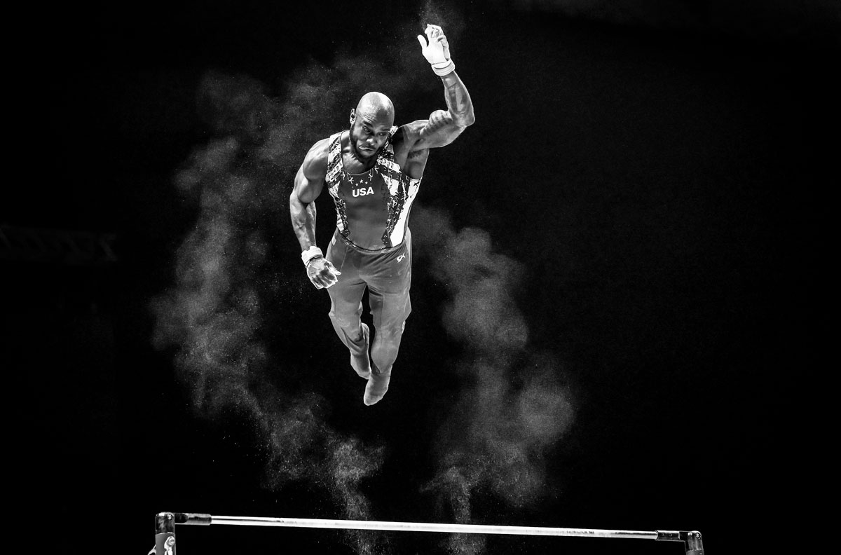 'Superman on High Bar’, ©Tom Jenkins, World Sports Photography Awards 2023