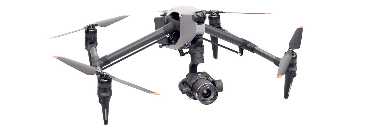 Eye in the sky: The DJI Inspire 3 is one of the most high-end consumer drones available, shooting 8K footage on a full-frame camera