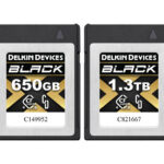 Black CFexpress Type B 4.0 memory cards | © Delkin
