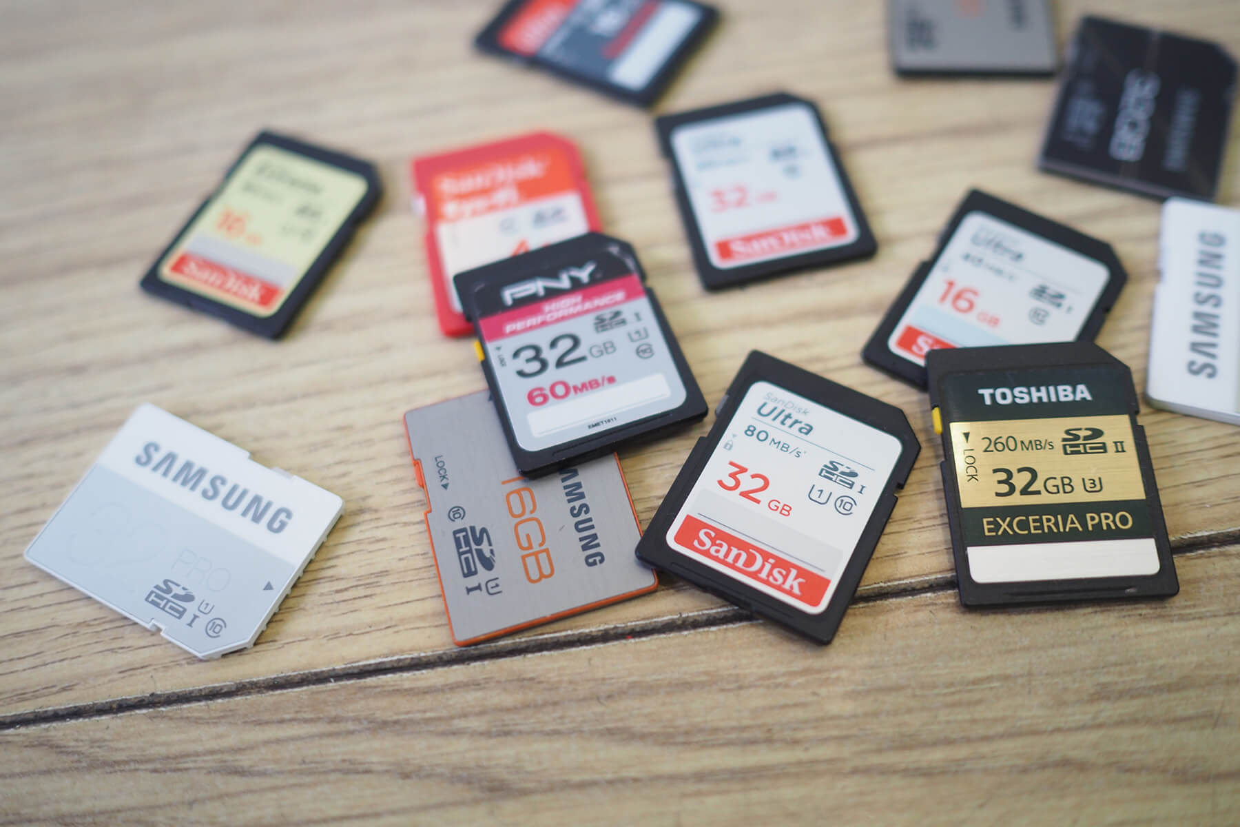 Camera memory cards