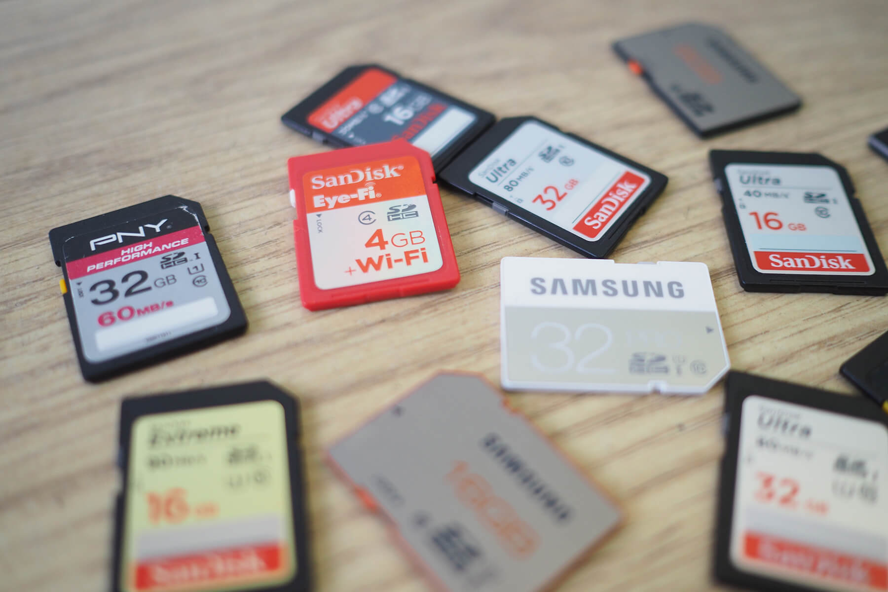 Camera memory cards