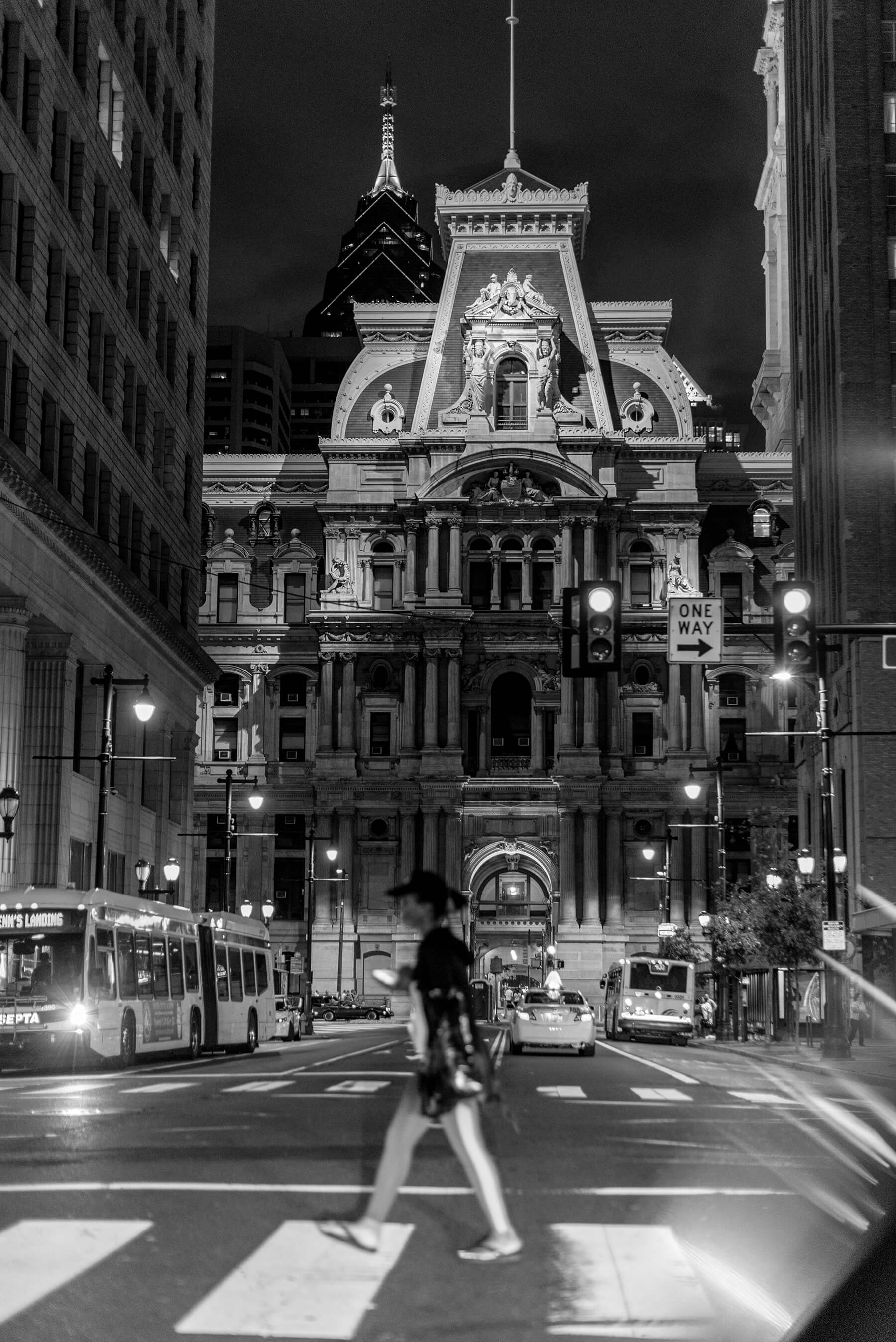 Philadelphia city hall street photography